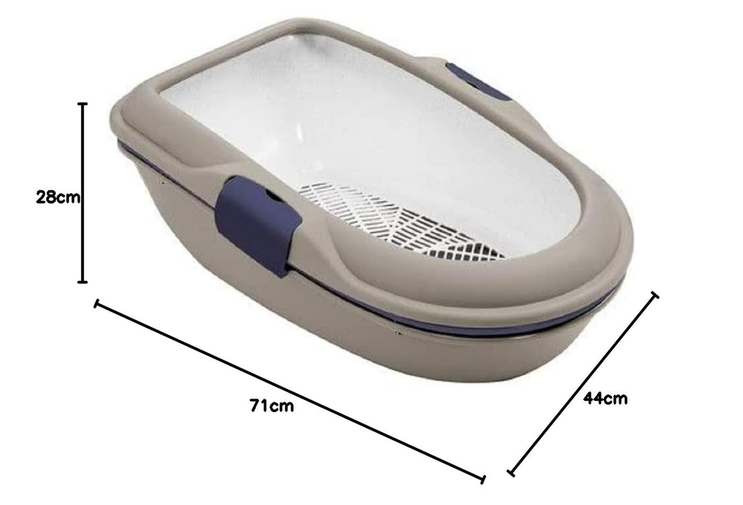 Stefanplast 81579 Katzentoilette „FURBA“ und „FURBA Maxi“ | Katzenklo mit Reinigungssieb und 2 Schal