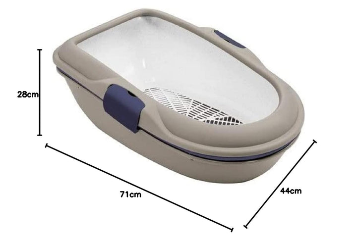 Stefanplast 81579 Katzentoilette „FURBA“ und „FURBA Maxi“ | Katzenklo mit Reinigungssieb und 2 Schal