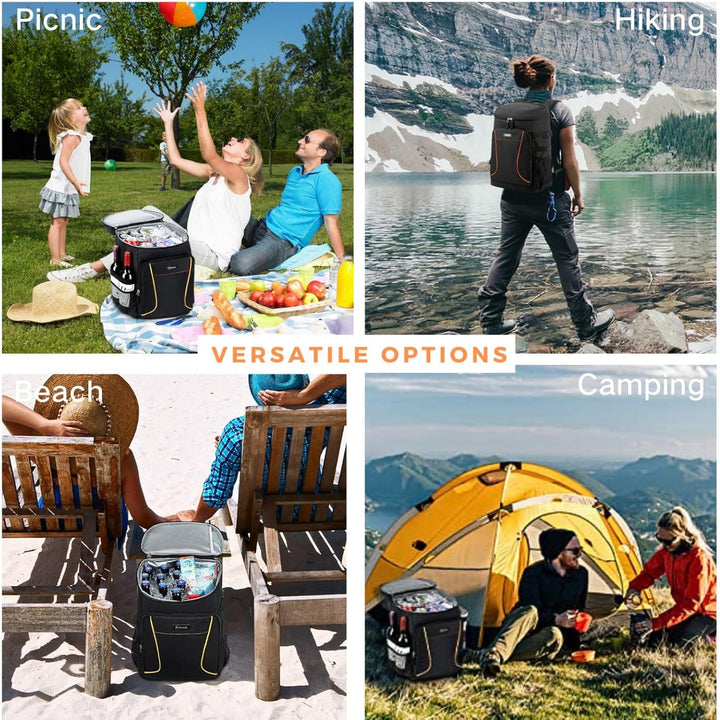 Estarer Kühlrucksack 32L Kühltasche Picknickrucksack Wasserdichter Rucksack zum Kühl mit Flaschenöff