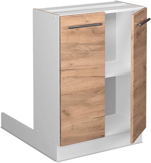 Vicco Kücheninsel Fame-Line, Goldkraft Eiche/Weiss, 60 cm ohne Arbeitsplatte Goldkraft Eiche Regalin