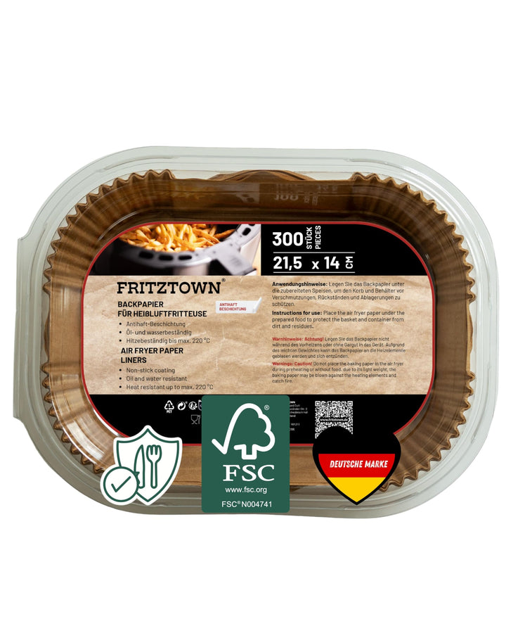 Air Fryer Paper | Antihaft Backpapier für Heissluftfritteusen, Mikrowelle & Backofen | Hitzebeständi