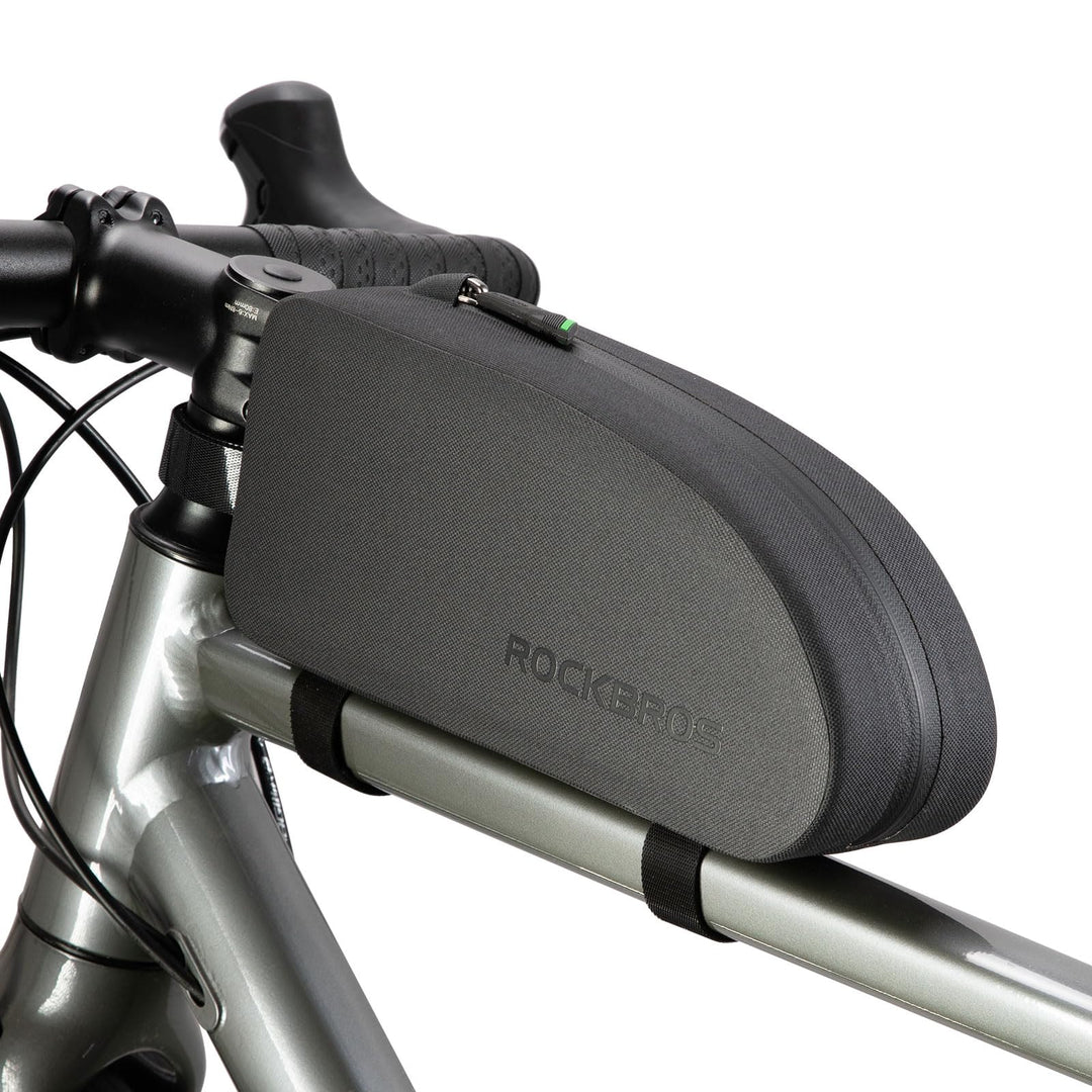 ROCKBROS Fahrrad Rahmentasche wasserdichte Fahrradtasche MTB Lenkertasche Oberrohrtasche Schwarz 1L