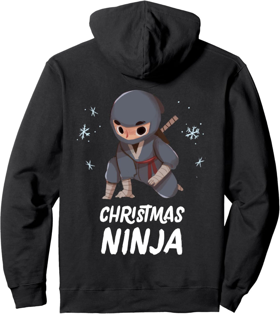 Weihnachts-Ninja-Junge Kampfsportarten Christmas Pajama Pullover Hoodie