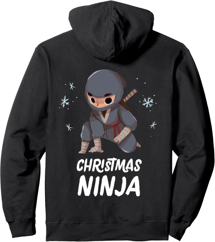 Weihnachts-Ninja-Junge Kampfsportarten Christmas Pajama Pullover Hoodie