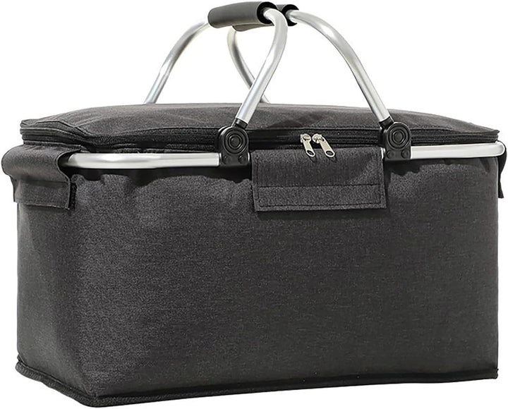 Einkaufskorb Faltbar, Einkaufskorb mit Kühlfunktion, Thermo als Picknickkorb,Tragekorb,Kühlbox Tragb