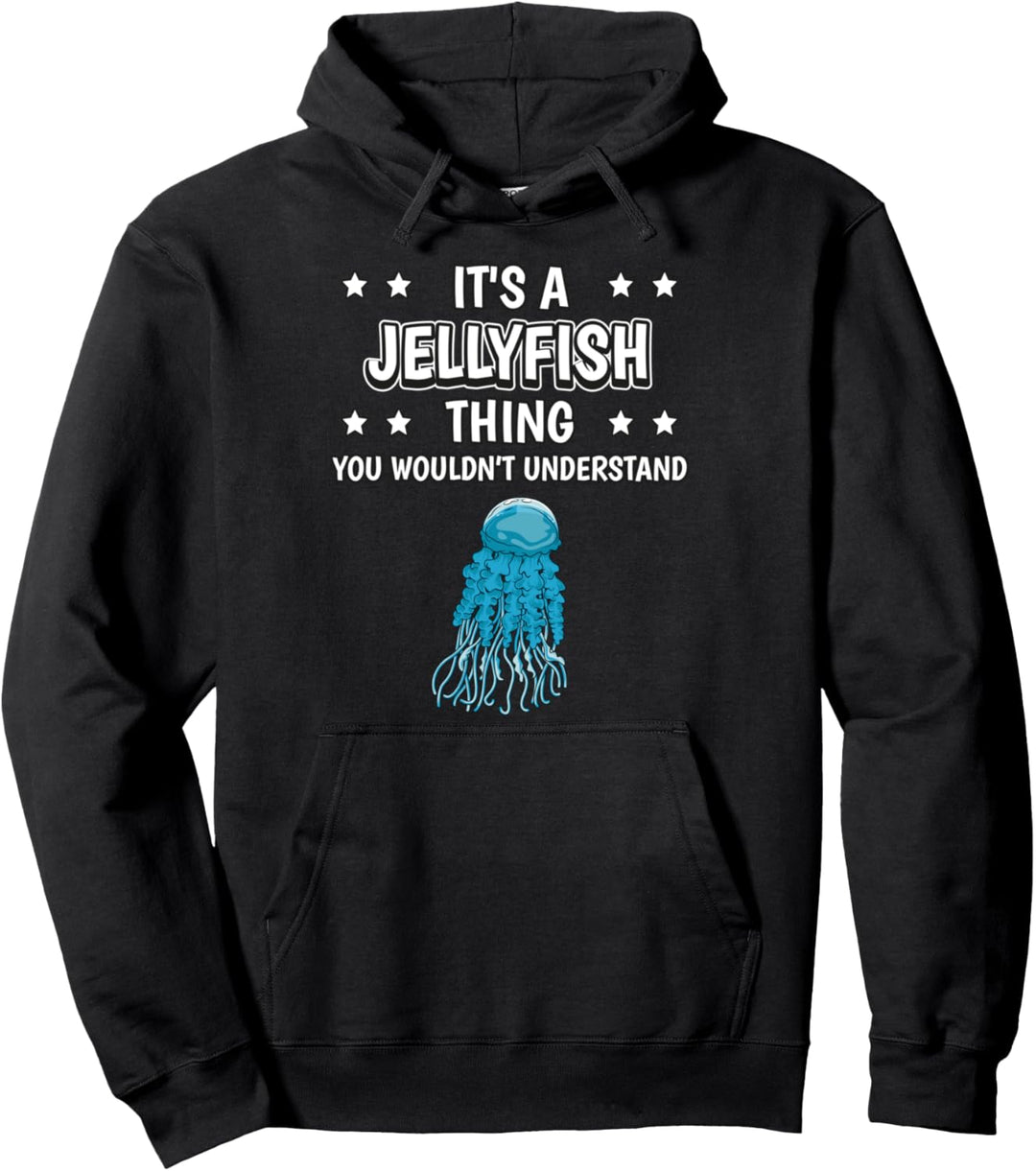 Ist so ein Qualle Ding Lustiger Spruch Quallen Pullover Hoodie
