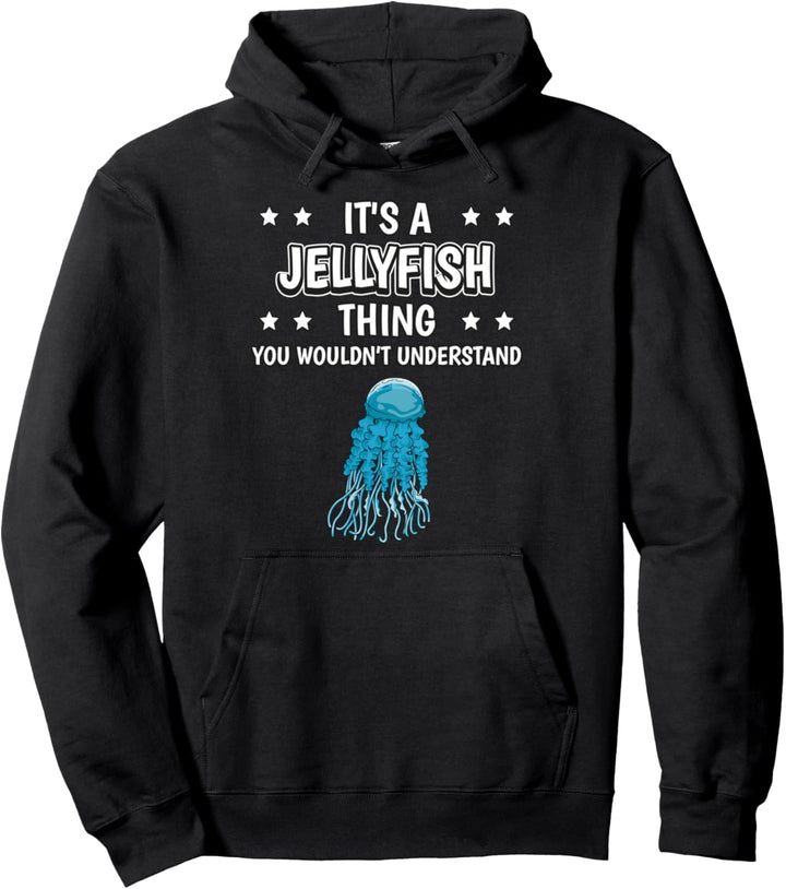 Ist so ein Qualle Ding Lustiger Spruch Quallen Pullover Hoodie