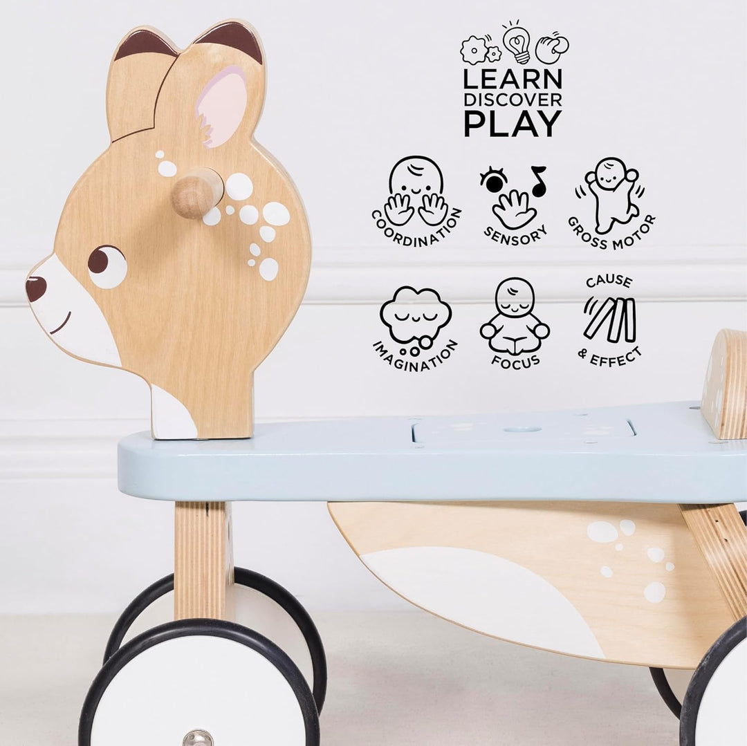 Le Toy Van – Petilou Lauflernrad „Reh“ aus Holz für Kleinkinder | Für den Innenbereich | Für Mädchen
