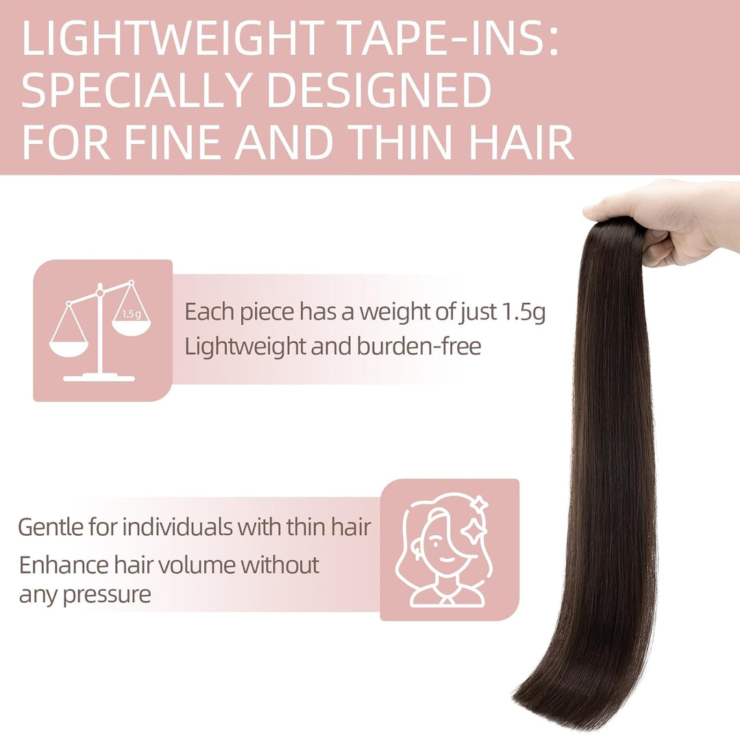Silk-co Tape in Extensions Echthaar 20stk, leicht Version Tape Extensions Echthaar, Remy Haarextensi