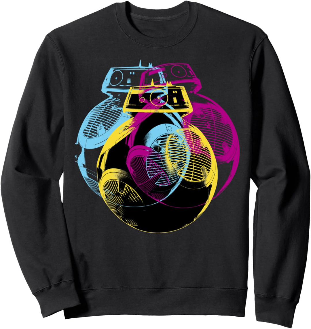 Star Wars Last Jedi BB-9 Neon Portrait Sweatshirt