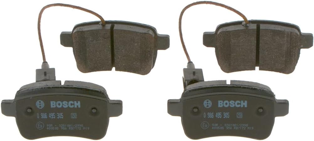 Bosch BP1594 Bremsbeläge - Hinterachse - ECE-R90 Zertifizierung - vier Bremsbeläge pro Set