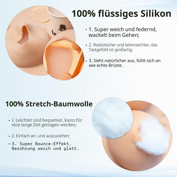 YINSUCDS Neue 2-nd Generation Silikon Brustplatte Hohe Hals Stil Brust C-G Cup BH FüR Transvestiten