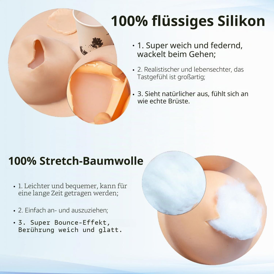 YINSUCDS Neue 2-nd Generation Silikon Brustplatte Hohe Hals Stil Brust C-G Cup BH FüR Transvestiten