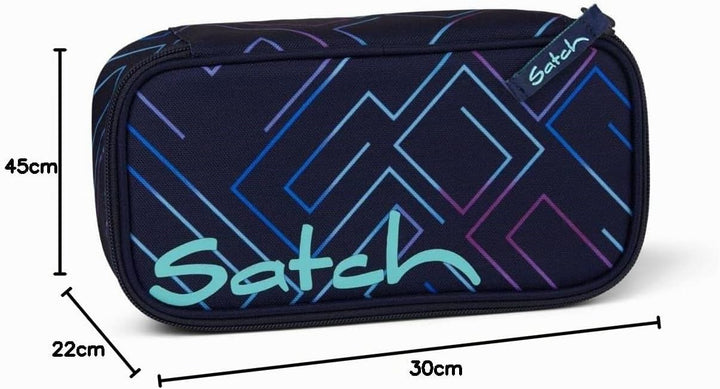 Satch Pack Schulrucksack Set 2tlg. mit Schlamperbox Purple Laser, Purple Laser