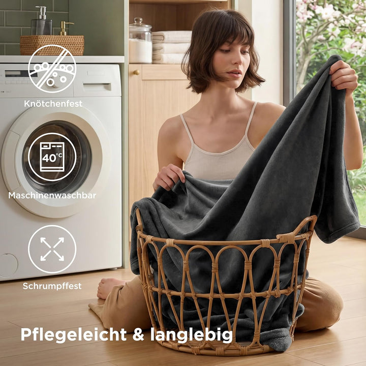 BEDSURE Kuscheldecke Flauschig Decke Fleecedecke - Wohndecke Warm Winter Weich, Sofadecke XL, Decke