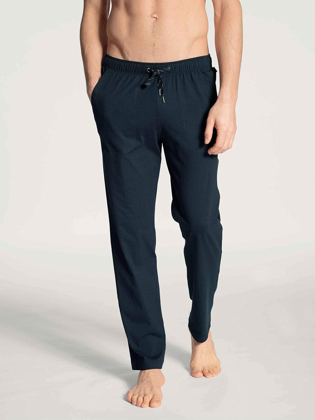 CALIDA Remix Basic Sleep Hose Herren, 100% Baumwolle, mit Seitentaschen 46-48 Dark Sapphire, 46-48 D