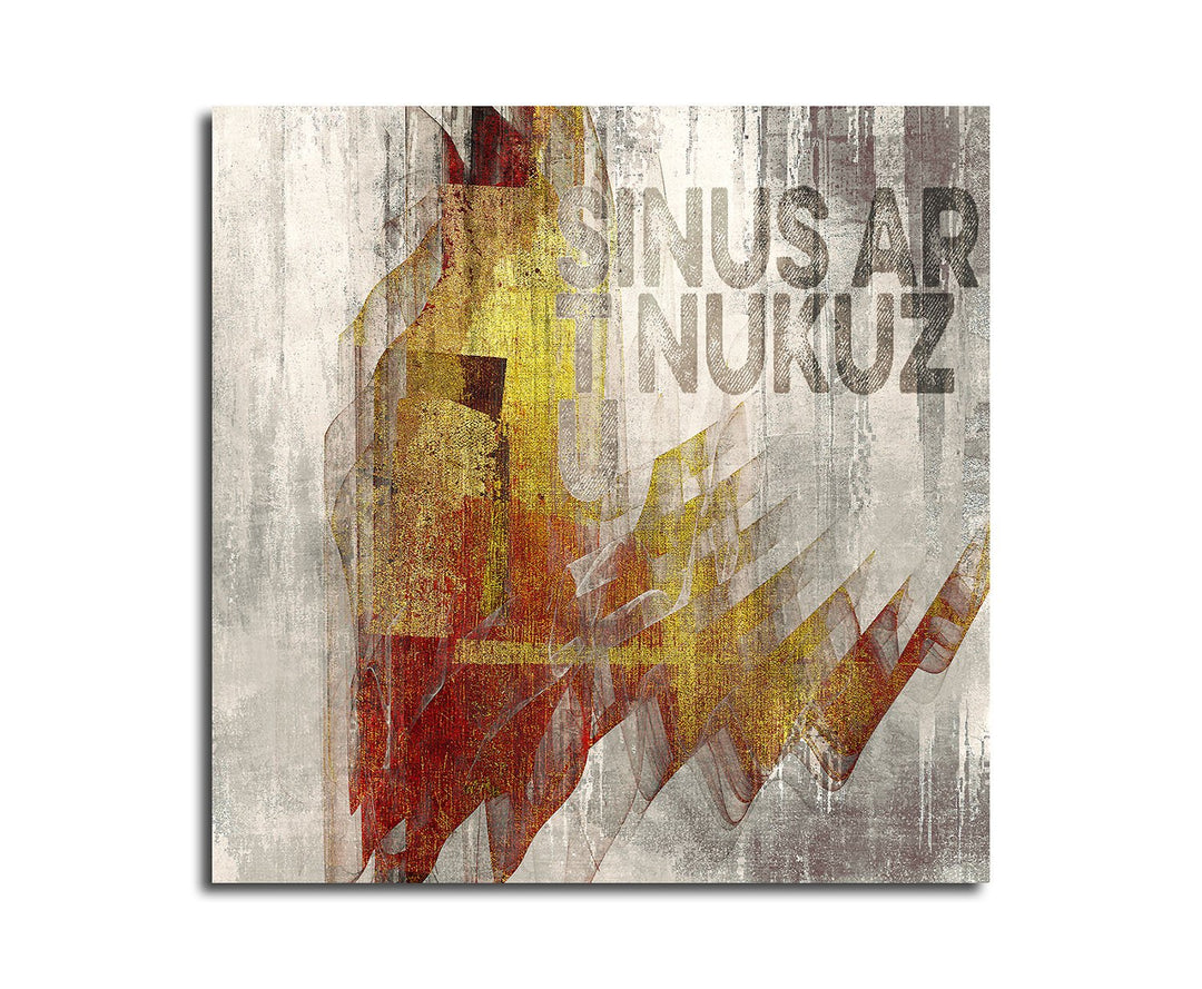 Bild auf Leinwand Abstrakt362_60x60cm Wandbild Marke Sinus Abstraktes Motiv quadratisches Format Kun