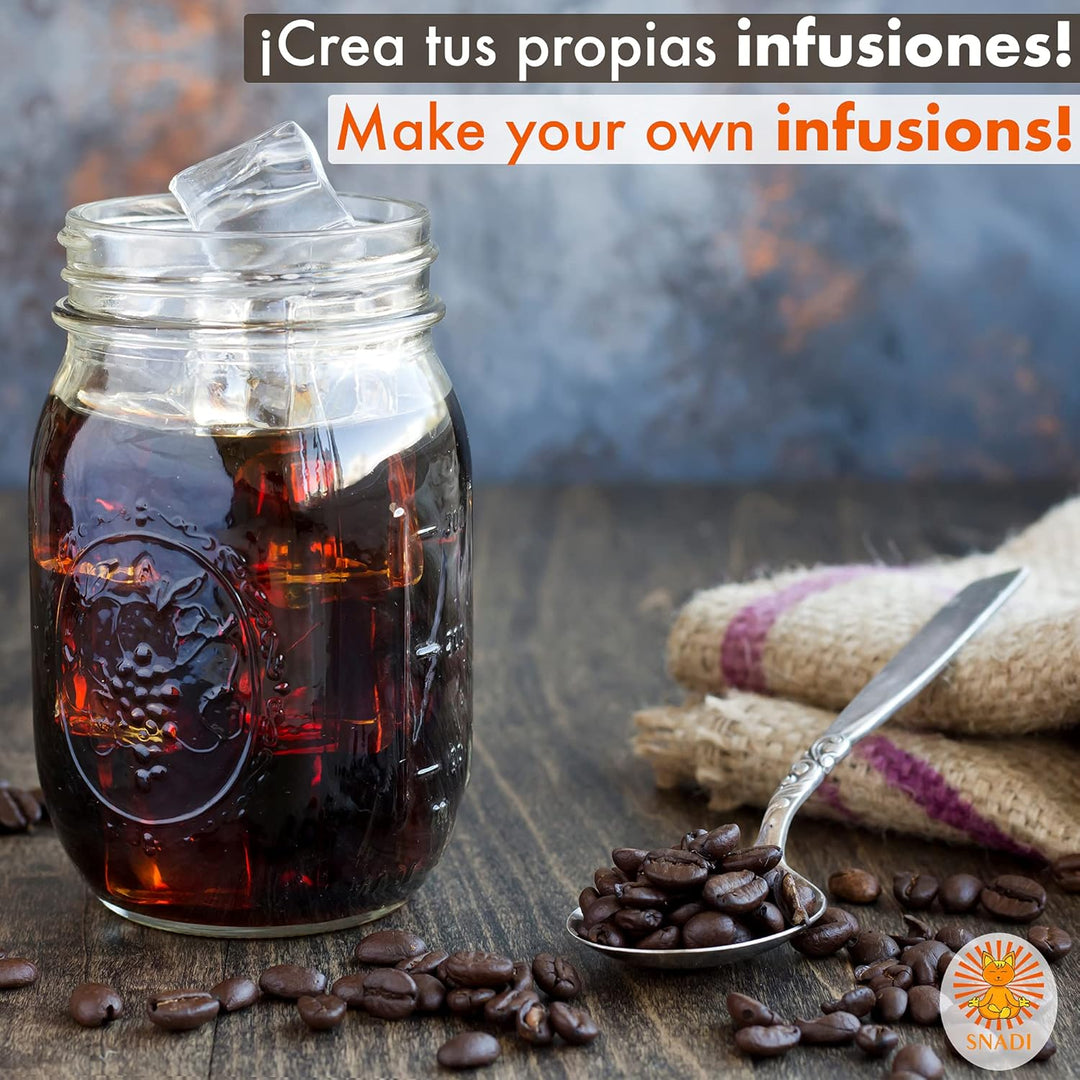Cold Brew Jug - 2 Litre (Cold Brew Coffee Maker) Infuser with Fine Mesh Filter and Airtight Lid Desi
