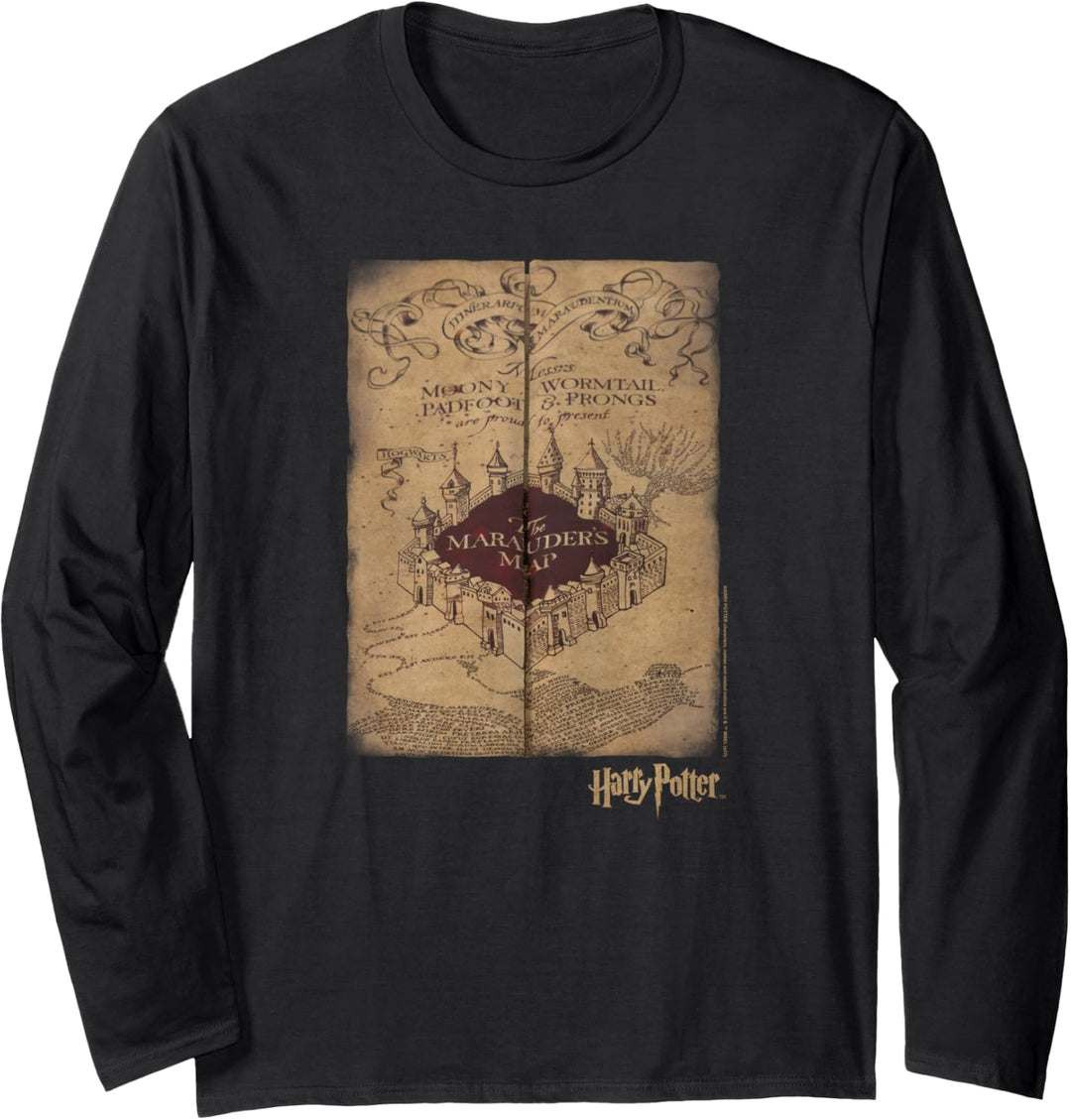 Harry Potter Marauder's Map Langarmshirt