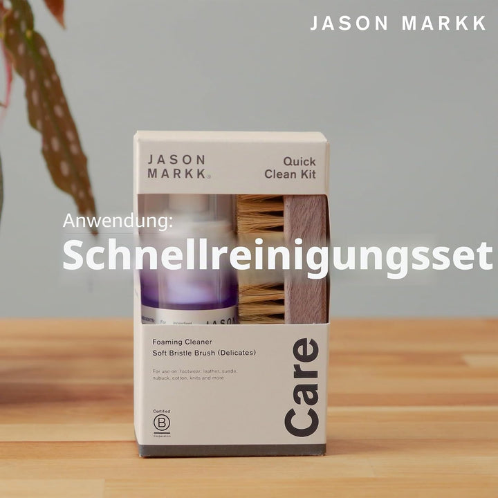 Jason Markk Schuh- und Sneakerpflege, Schuhreiniger, reinigt und pflegt Schuhe Quick Clean Kit, Quic