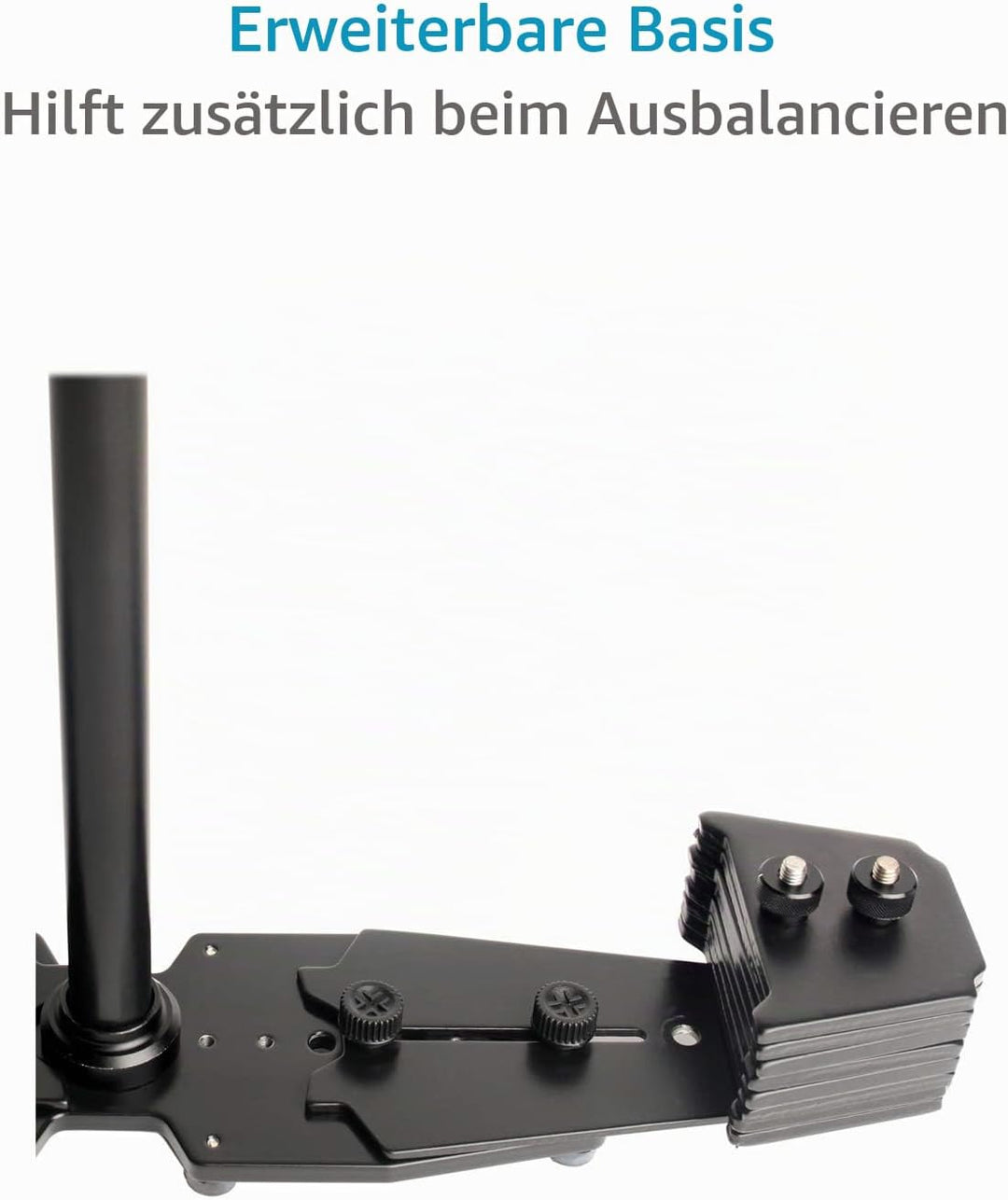 FLYCAM Redking Quick Balancing Videokamera-Stabilisator mit Dovetail schnelle freigeben | Aluminium