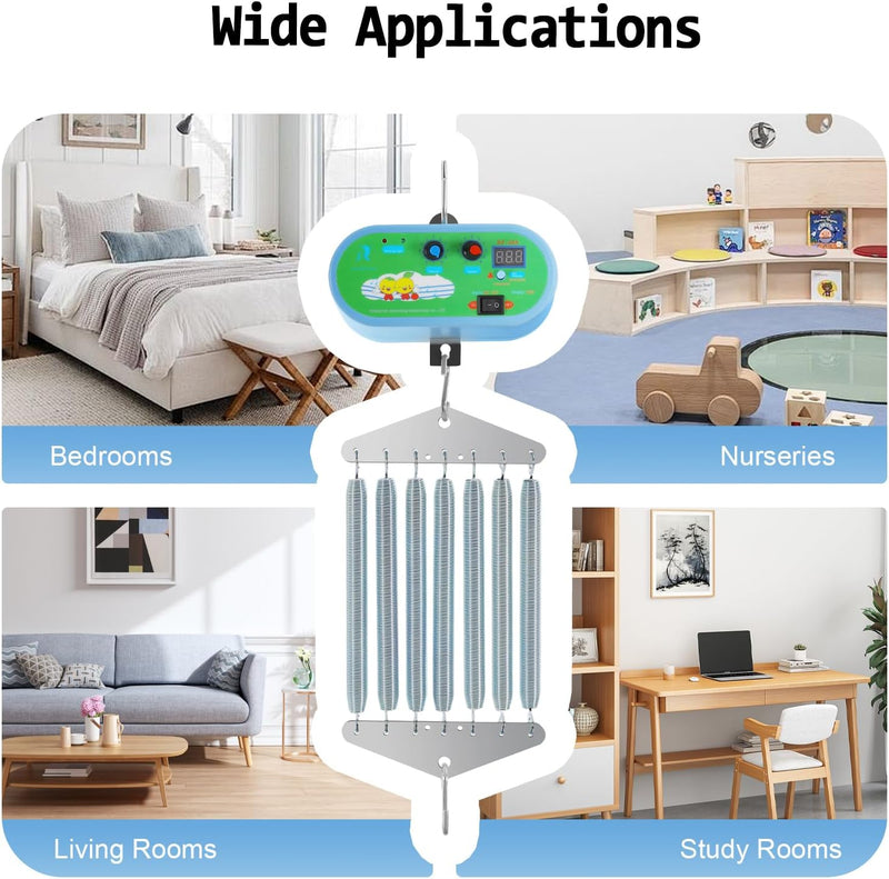 Automatisch-Schwingfeder Elektrisch Schaukel Federwiege, Hängende Elektrische Wiegensteuerung mit 7
