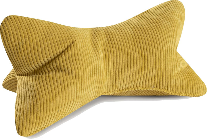Leseknochen Selma Cord Look ergonomische Form für Nacken- oder Lendenstütze Flexible Stütze für Büch