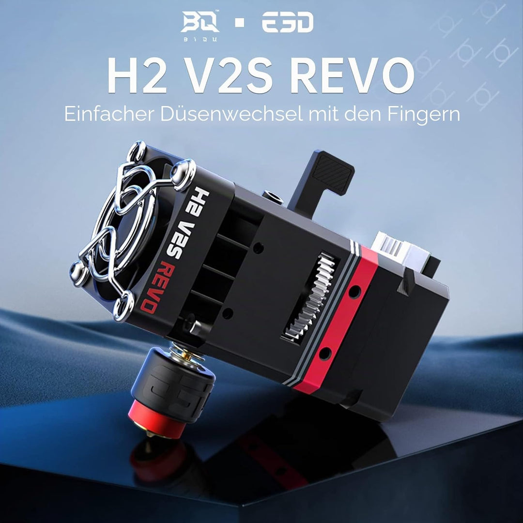 BIQU H2 V2S Revo Dual Gear Feeder Extruder Direct Drive Metal Extruder Upgrade Kit with 4 Mounting H