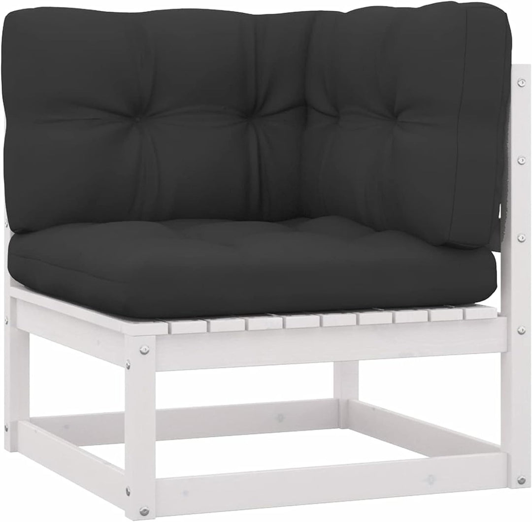 Gecheer 8-TLG. Garten Lounge Set mit Kissen, Holz Gartensofa, Loungemöbel Gartenmöbel Sitzgruppe Gar