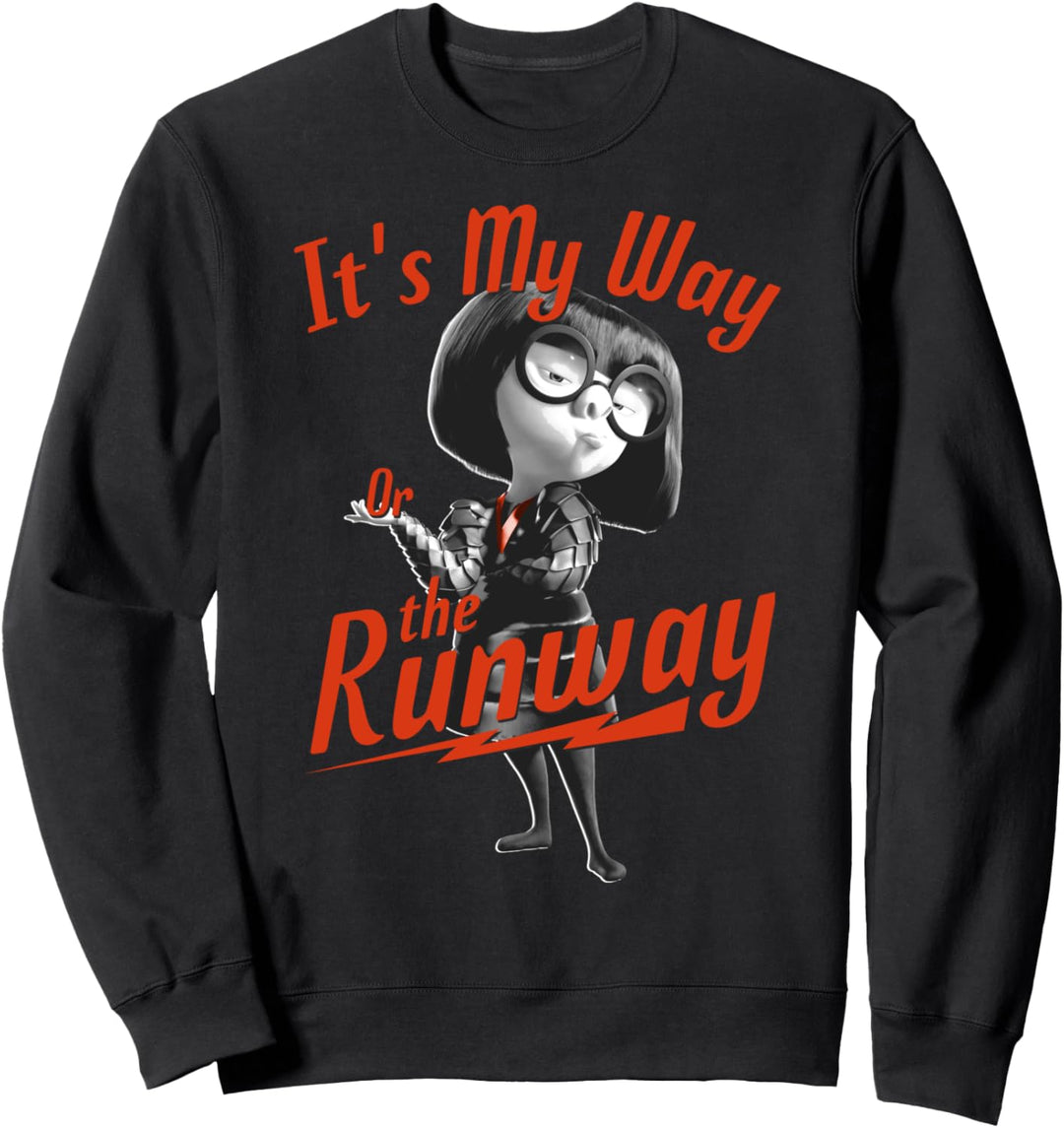 Disney Pixar Incredibles 2 Edna Mode My Way Or The Runway Sweatshirt