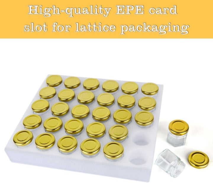 30er Mini Honiggläser 45ml Set, Gastgeschenke Hochzeit, Honiggeschenke für Muttertag, Konfirmation,