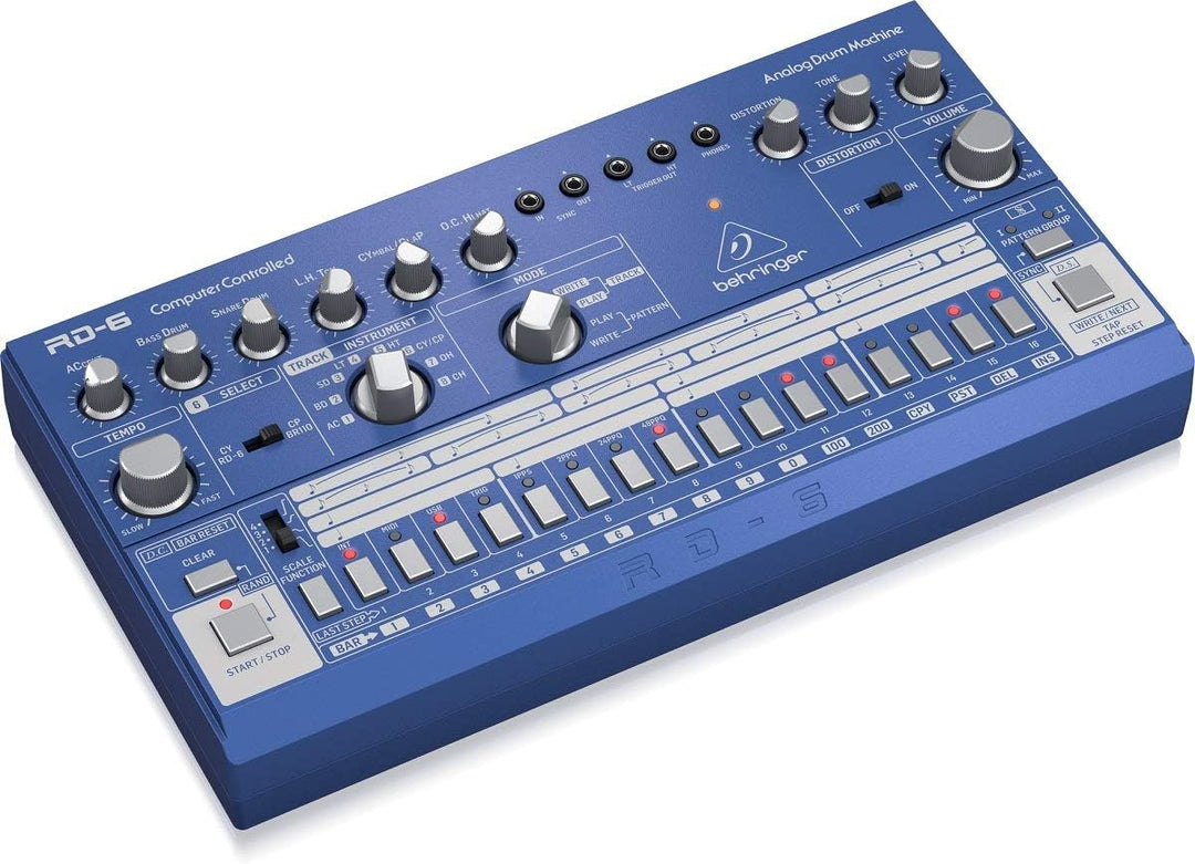 Behringer RD-6-BU Blau RHYTHM DESIGNER RD-6 Single, Blau RHYTHM DESIGNER RD-6 Single