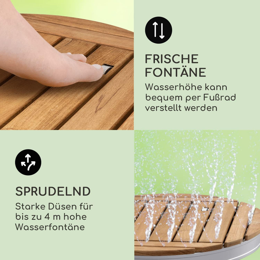 blumfeldt Cool Breeze - Gartendusche, Campingdusche, WPC, Aluminium, Holzoptik, Tragegriff, Gartendu