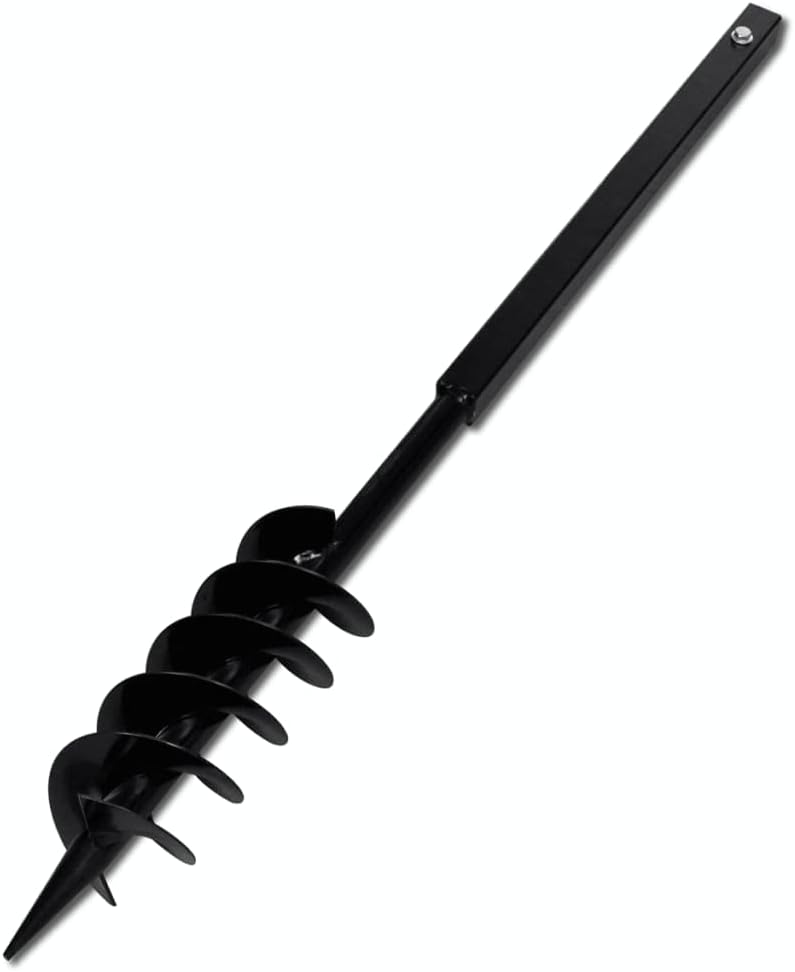 WIFESE Erdbohrer mit Griff 100 mm Verlängerungsrohr 5 m Bohrer Benzin Erdbohrer für Bohrmaschine Bod