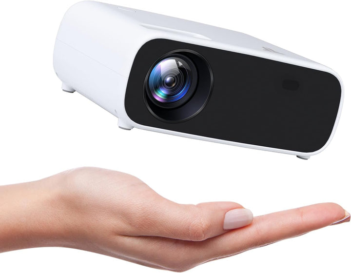 Wielio 4K Beamer, Full HD 1080P Projektor, 5G WiFi Bluetooth Projector, 18000 Lumens Heimkino Mini B