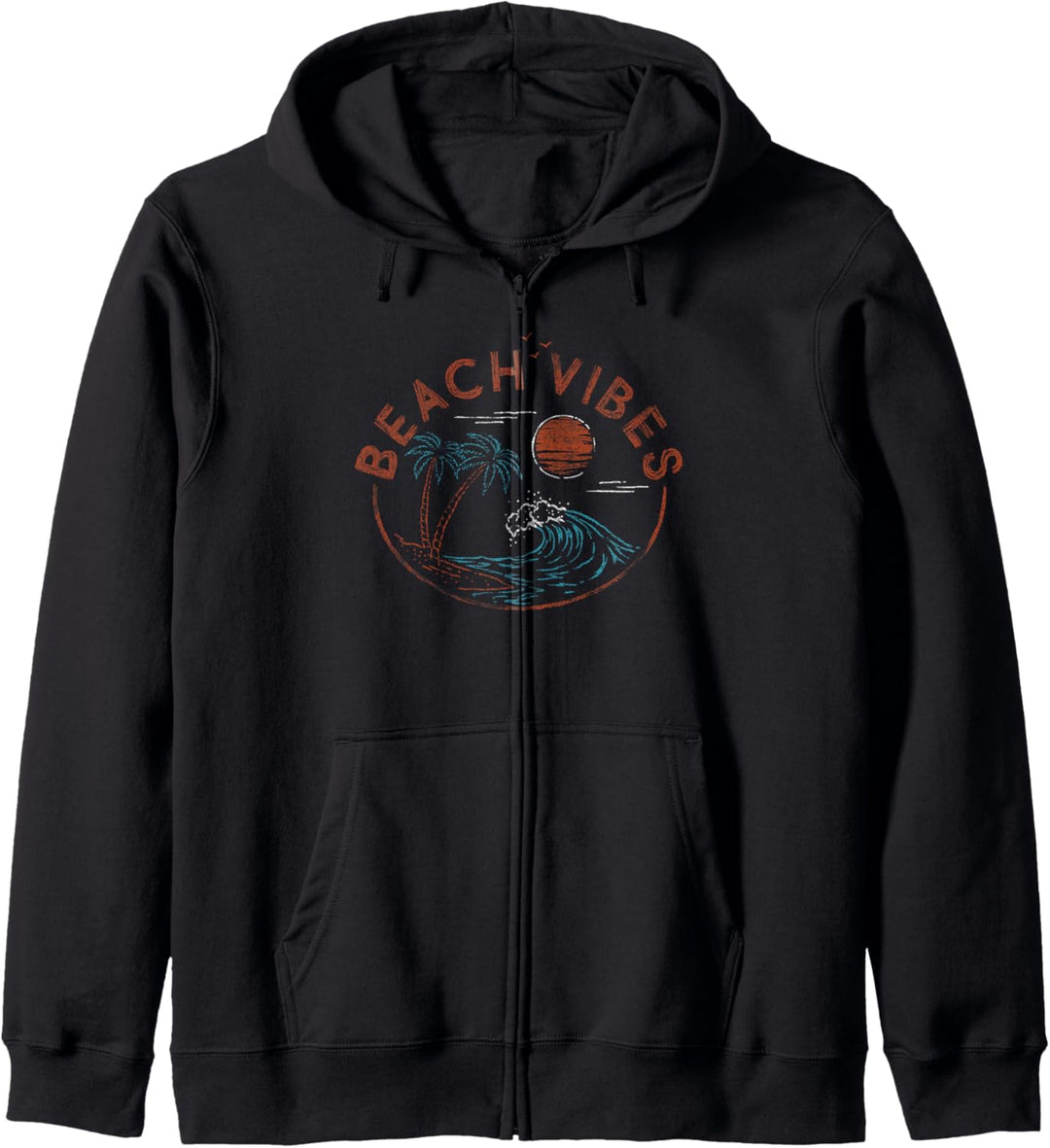 Trendy Beach Vibes Island Scene Circle Kapuzenjacke