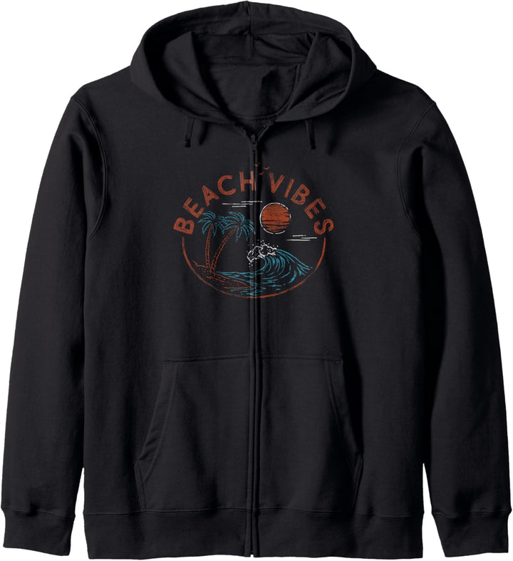 Trendy Beach Vibes Island Scene Circle Kapuzenjacke