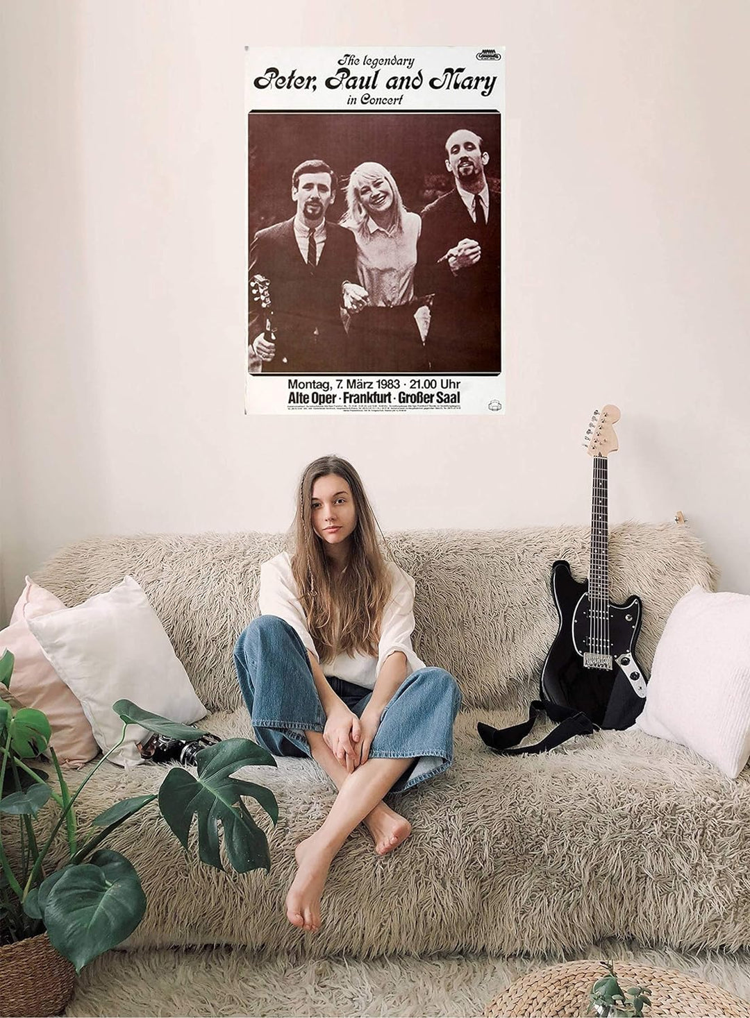 Peter, Paul and Mary - Such is Love, Frankfurt 1983 » Konzertplakat/Premium Poster | Live Konzert Ve