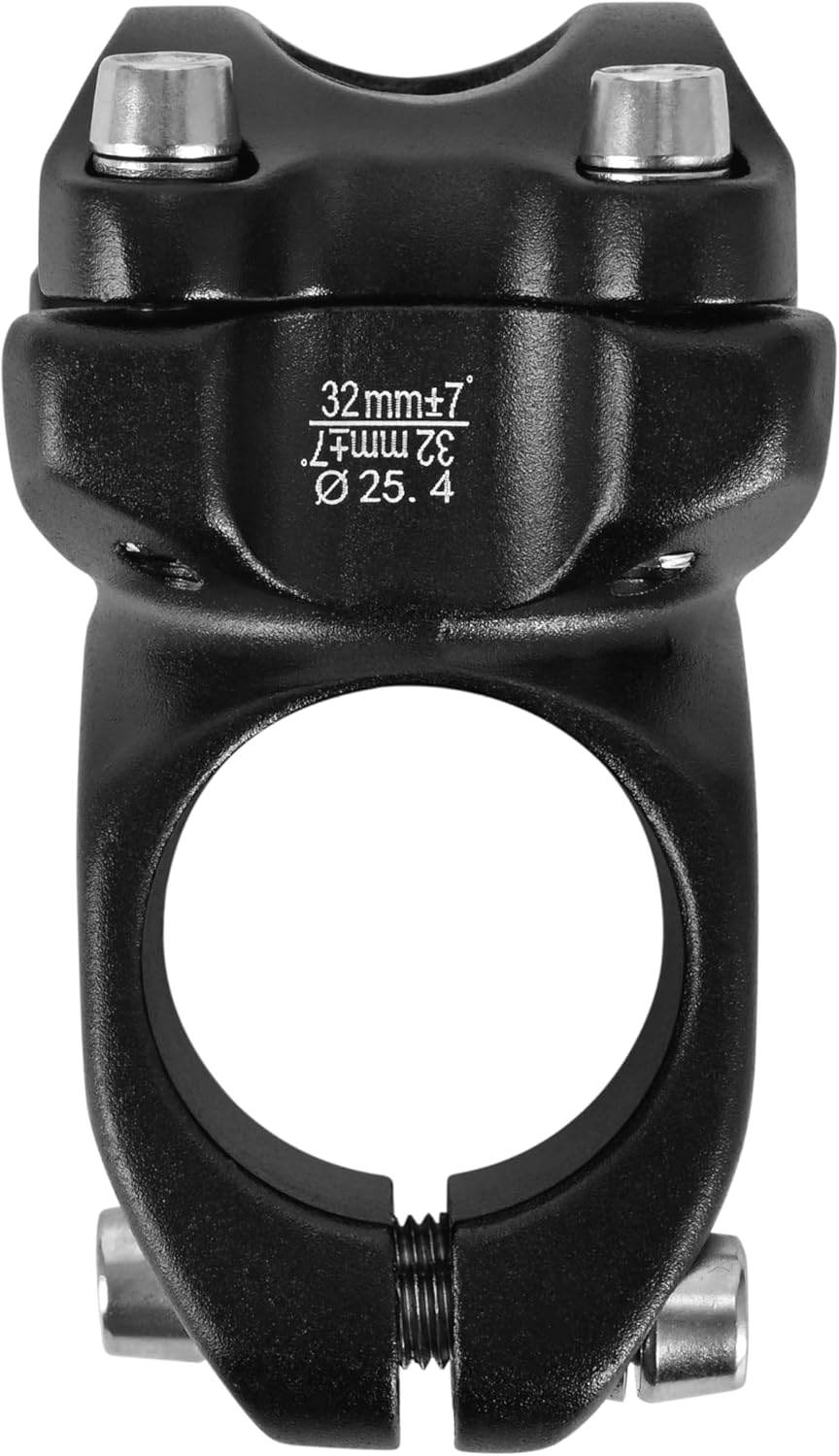 BESNIN Fahrrad Vorbau 25,4mm MTB Vorbau 7 Grad Lenkervorbau 32/45mm Kurz Fahrradlenker Vorbau Alumin