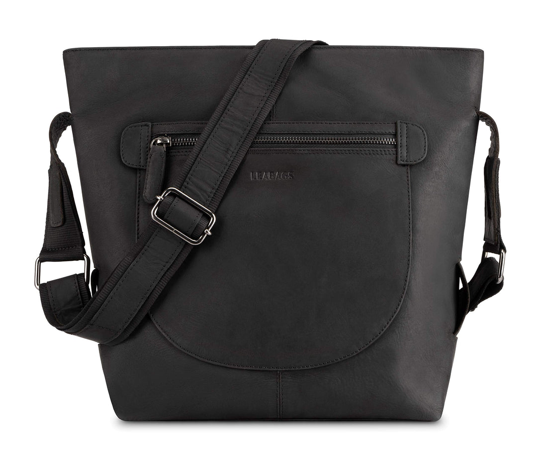 LEABAGS Leder Handtasche Damen I Premium Echtleder Shopper I Tote Bag I Damen Business Tasche I Trag
