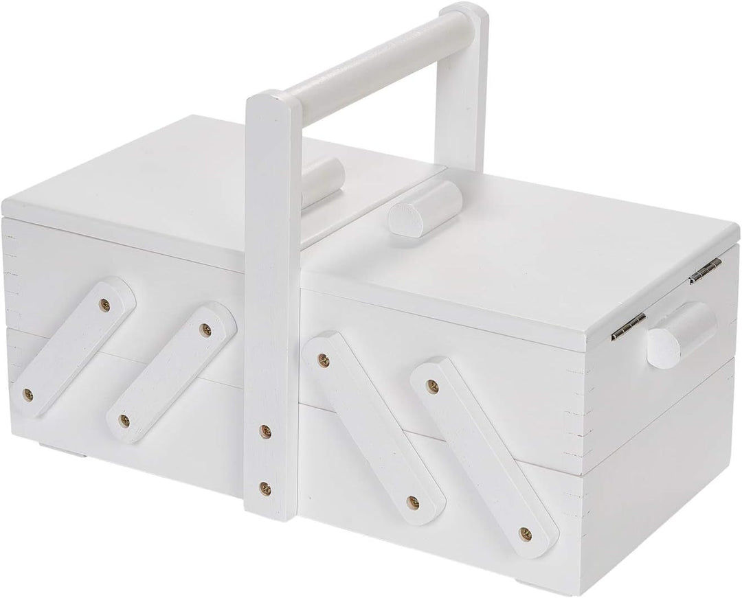 Prym 612579 Nähkasten/Nähkästchen Holz S, weiss