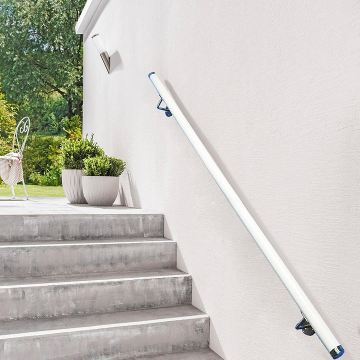 Handläufe für Treppen 30-600cm Holzhandlauf mit Halterungen, Rutschfeste Treppengeländer Stützstange