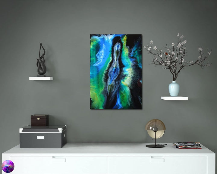 Original Gemälde Abstrakte Malerei - moderne hochglanz Wandbilder - Resin Art Kunst Bild Harz Unikat