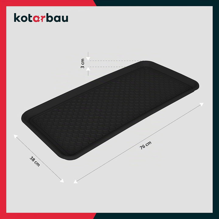 KOTARBAU® Schuhabtropfschale - 38 x 76 cm - Abtropfmatte für nasse Schuhe - Schuhablage für Herbst &amp;