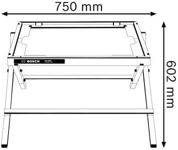 Bosch Professional Transport- und Arbeitstisch GTA 600 (Gewicht 6,3 kg, Länge 520 mm, Höhe 602 mm, p