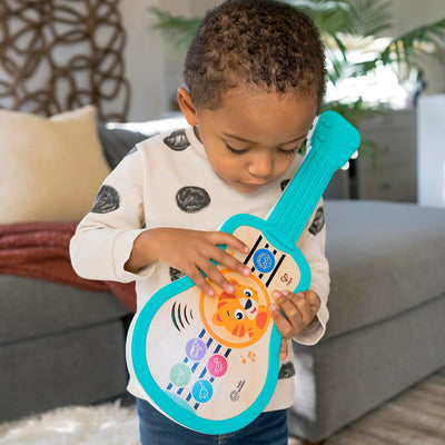 Baby Einstein 12609 Hape Sing & Strum Magic Touch Ukulele, Musikspielzeug aus Holz, mit 6 Melodien u