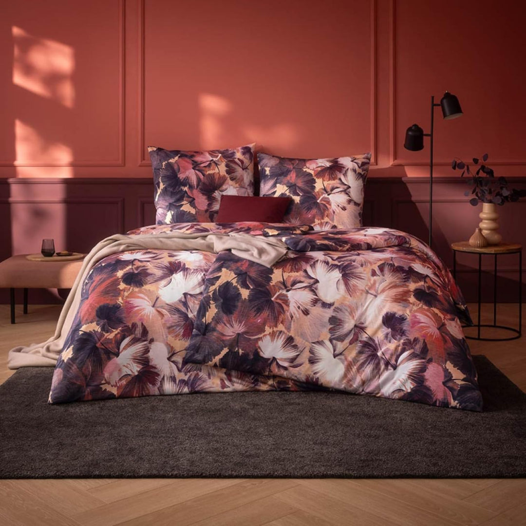 ESTELLA Mako Interlock Jersey Bettwäsche Pia vino 155x220 cm + 80x80 cm, 155x220 cm + 80x80 cm