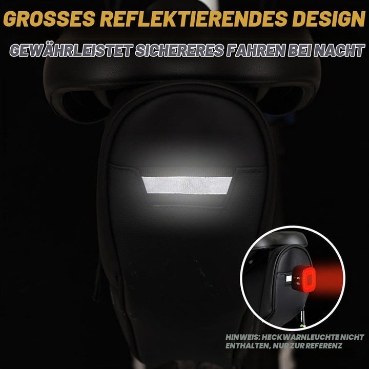 Fahrrad Satteltaschen, Wasserdichte Satteltasche mit Reflektierendem Streifen, Fahrradsatteltasche a