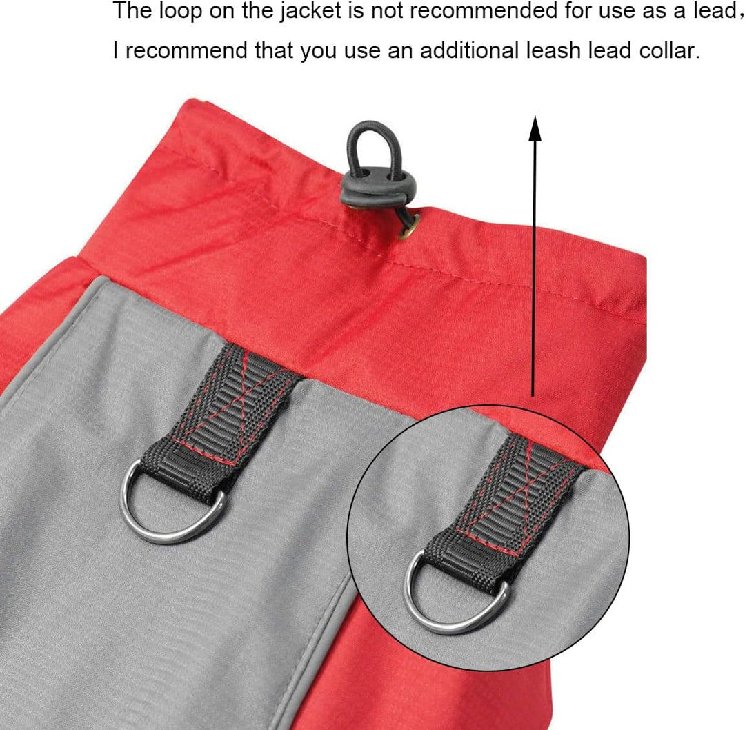 AxSpeed Hundebekleidung für Herbst und Winter, warm, gepolstert, wasserdichte Jacke (schwarz, 2XL) s