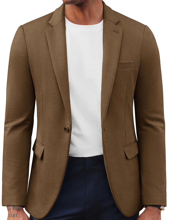 PJ PAUL JONES Herren Sakko Sportlich Freizeit Blazer Jackett 1 Knöpfe Modern Regular Fit Anzugjacke